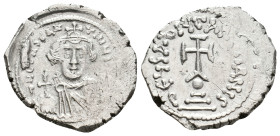 CONSTANS II, 641-668 AD. Hexagram, Constantinopolis.
Obv: ∂ N CONSτANτINЧS [PP AV].
Crowned and draped facing beardless bust, holding globus crucige...