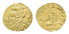 Philippicus Bardanes, 711-713 AD. AV, Tremissis. Constantinople.
Obv: [dN FILEPPICЧS MЧLTЧS AN]
Philippicus facing, wearing loros and holding globus...