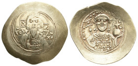 MICHAEL VII DUCAS, 1071-1078 AD. EL, Histamenon Nomisma. Constantinople.
Obv: IC - XC.
Bust of Christ Pantokrator facing, wearing tunic and pallium,...