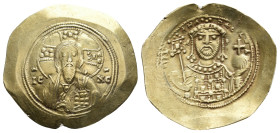 MICHAEL VII DUCAS, 1071-1078 AD. EL, Histamenon Nomisma. Constantinople.
Obv: IC - XC.
Bust of Christ Pantokrator facing, wearing tunic and pallium,...