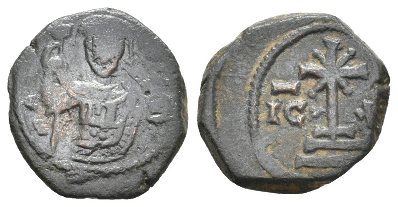 MANUEL I COMNENUS, 1143-1180 AD. AE, Tetarteron. Thessalonica.
Obv: Manuel I fa...