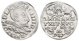 Poland. SIGISMUND III VASA, 1587-1632 AD.
Obv: SIG III D G REX PO M D L.
Crowned bust profile right.
Rev: III
GROS ARG
TRIP R PO
Gum 1055.
Cond...