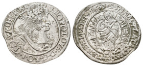 LEOPOLD I, 1658-1705 AD. AR, 6 Kreuzer. 1691. Nagybánya.
Obv: LEOPOLDVS D G RO I S A (VI) G HVNG BOH REX
Portrait to the right of Leopold I. The hea...