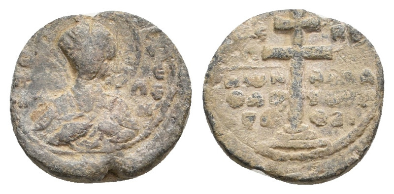 PB Byzantine seal of Constantine, protospatharios and anagrapheus (10th-11th cen...