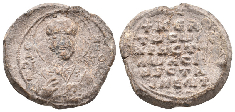 PB Byzantine seal of Christophoros protospatharios and strategos of Melitene (11...