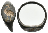 ANCIENT ROMAN BRONZE RING (1ST-5TH CENTURY AD.)
Swan
Condition : See picture. No return.
Weight : 1.46 g.