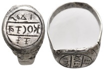 ANCIENT BYZANTINE SILVER RING (CIRCA 11TH-14TH AD)
Condition : See picture. No return
Weight : 6.75 g.