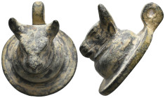 ANCIENT ROMAN BRONZE BULL APPLIQUE (1ST-3RD CENTURY AD)
Condition : See picture. No return.
Weight : 71.44 g
Diameter: 45.9 mm