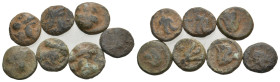 7 GREEK BRONZE COIN LOT
See picture.No return.