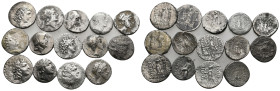 14 GREEK SILVER COIN LOT
See picture.No return.