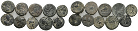 10 GREEK BRONZE COIN LOT
See picture.No return.
