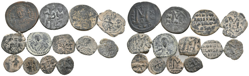 13 BYZANTINE BRONZE COIN LOT
See picture.No return.