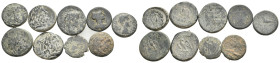 9 GREEK/ROMAN BRONZE COIN LOT
See picture.No return.