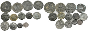 13 GREEK/ROMAN/BYZANTINE SILVER/BRONZE COIN LOT
See picture.No return.