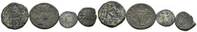4 ROMAN/BYZANTINE SILVER/BRONZE COIN LOT
See picture.No return.