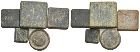 5 BYZANTINE BRONZE WEIGHT LOT
See picture.No return.
