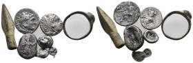 7 GREEK SILVER/BRONZ COIN LOT
See picture.No return.