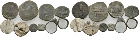 10 BYZANTINE BRONZ LOT
See picture.No return.