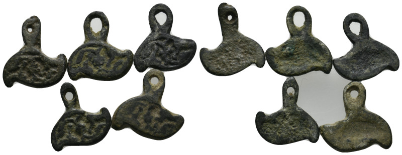 5 BYZANTINE BRONZ LOT