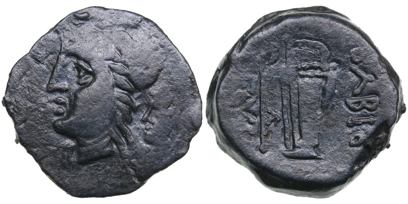 Skythia, Olbia Æ23 Circa 240-230 BC.
9.93g. 23mm. VF/VF. obv. Head of Demeter le...