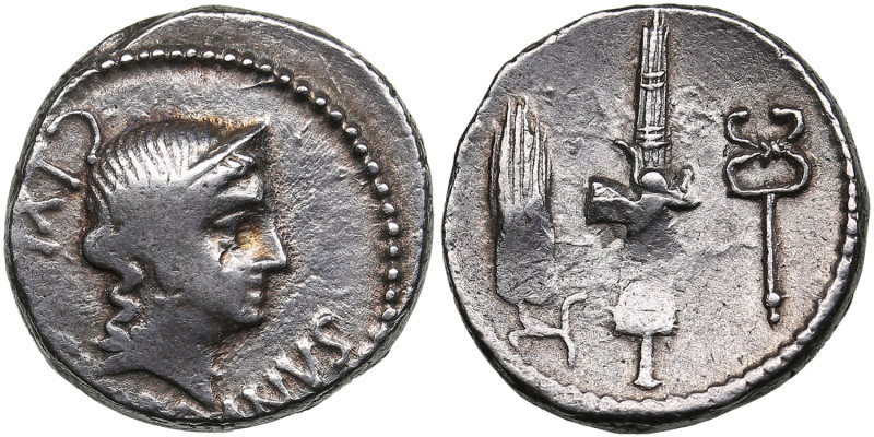 Roman Republic AR Denarius - C. Norbanus (83 BC)
3.90g. 18mm. VF/XF. obv. Head o...