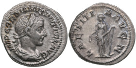 Roman Empire AR Antoninianus (AD 241-243) - Gordian II (AD 238-244)
2.96g. 21mm. UNC/AU. Magnificent lustrous specimen with fine toning. obv. Laureate...