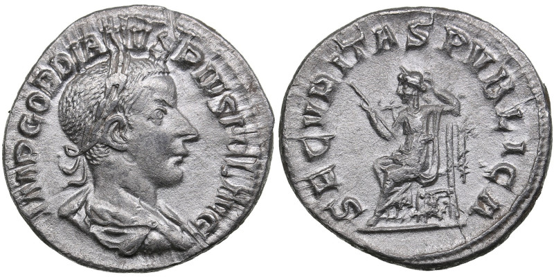 Roman Empire AR Antoninianus (AD 241) - Gordian III (AD 238-244)
2.52g. 19mm. AU...