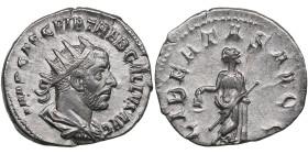 Roman Empire AR Antoninianus (Struck late 251 - to mid 252 AD) - Trebonianus Gallus (AD 251-253)
2.99g. 21mm. AU/XF. An attractive specimen with luste...