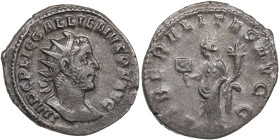 Roman Empire AR Antoninianus - Gallienus (AD 253-268)
4.37g. 23mm. XF/AU. An attractive lustrous specimen. obv. IMP C P LIC GALLIENVS AVG. / rev. LIBE...