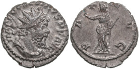 Roman Empire AR Antoninianus (AD 268) - Postumus (AD 260-269)
3.49g. 20mm. AU/AU. Magnificent near mint state specimen with fine mint luster. Obv. IMP...