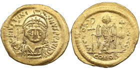 Byzantine Empire, Constantinople AV Solidus - Justinian I (AD 545-565)
4.47g. 21mm. UNC/AU. Magnificent luminous specimen. Obv. D N IVSTINIANVS P P AV...