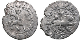 Armenia, Cilician Kingdom AR Takvorin - Levon the Usurper (1363-1365)
2.53g. XF/XF. Mint luster. Bedoukian, CCA 2158.