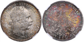 Austria 1 Florin 1879 - Franz Joseph I (1848-1916) - NGC MS 66
TOP POP. The highest graded piece at NGC. Charming luminous specimen with gorgeous colo...