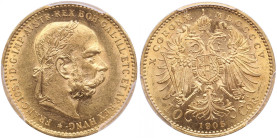 Austria 10 Corona 1905 - Franz Joseph I (1848-1916) - PCGS MS62
Magnificent luminous mint state specimen. Beautiful coin. Only one specimen certified ...