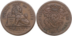 Belgium 2 Centimes 1833 - Leopold I (1831-1865)
3.69g. VF/XF.