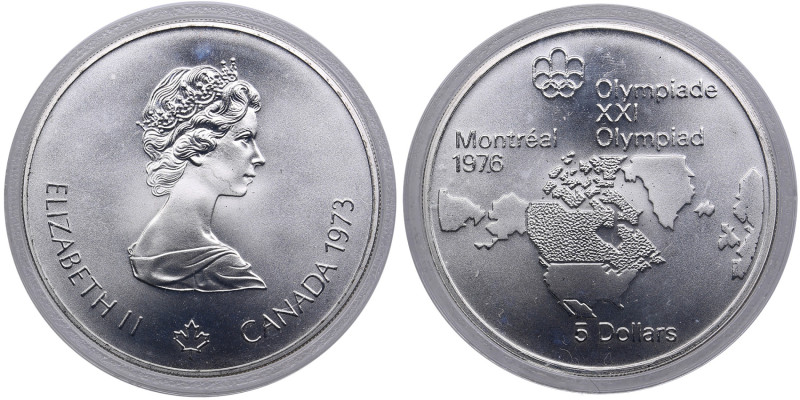 Canada 5 Dollars 1973 - XXI Olympiade Montreal 1976
UNC/UNC.