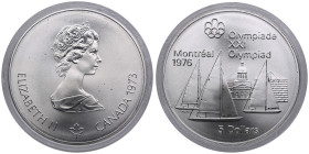 Canada 5 Dollars 1973 - XXI Olympiade Montreal 1976
UNC/UNC.
