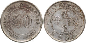 China, Kwang-Tung 20 cents 1921
5.34g. XF-/XF+. KM Y 423.