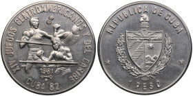 Cuba 1 Peso 1981 - Boxing
11.64g. UNC/UNC.