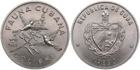 Cuba 1 Peso 1981 - Emerald Hummingbird
11.74g. UNC/UNC.