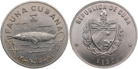 Cuba 1 Peso 1981 - Giant Gar Fish
11.63g. UNC/UNC.