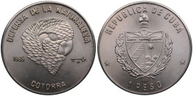 Cuba 1 Peso 1985 - Cuban Parrot Head
11.51g. UNC/UNC.