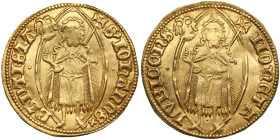 Germany, Lübeck Ducat (1500)
3.59g. AU/XF-. Gorgeous exemplar with mint luster. Behrens-67. FR-1474.