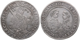 Germany, Saxony 1/2 Taler 1604 - Christian II with Johann Georg and August (1591-1611)
14.25g. VF/VF. Dresden. 