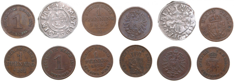 Small group of coins: Germany (6)
Various condition.