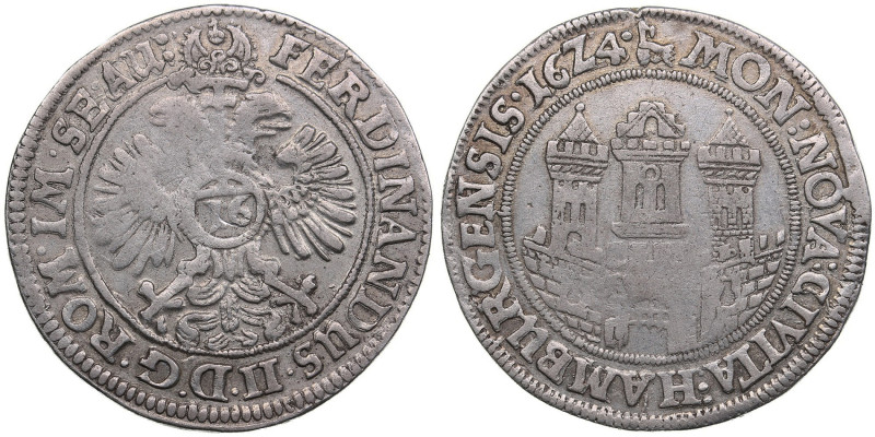 Germany, Hamburg 1/2 Reichstaler 1624
14.29g. XF/XF. Mint luster. Gaed. 569b. Ra...