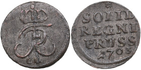 Germany, Prussia Solidus 1703 - Frederick I (1701-1713)
0.76g. AU/XF.