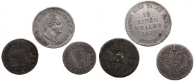 Small group of coins: German States (3)
Various condition.