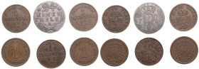 Small group of coins: Germany (6)
Various condition.