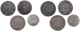 Small group of coins: Germany, USA (4)
Various condition.